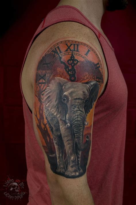 elephant safari tattoos